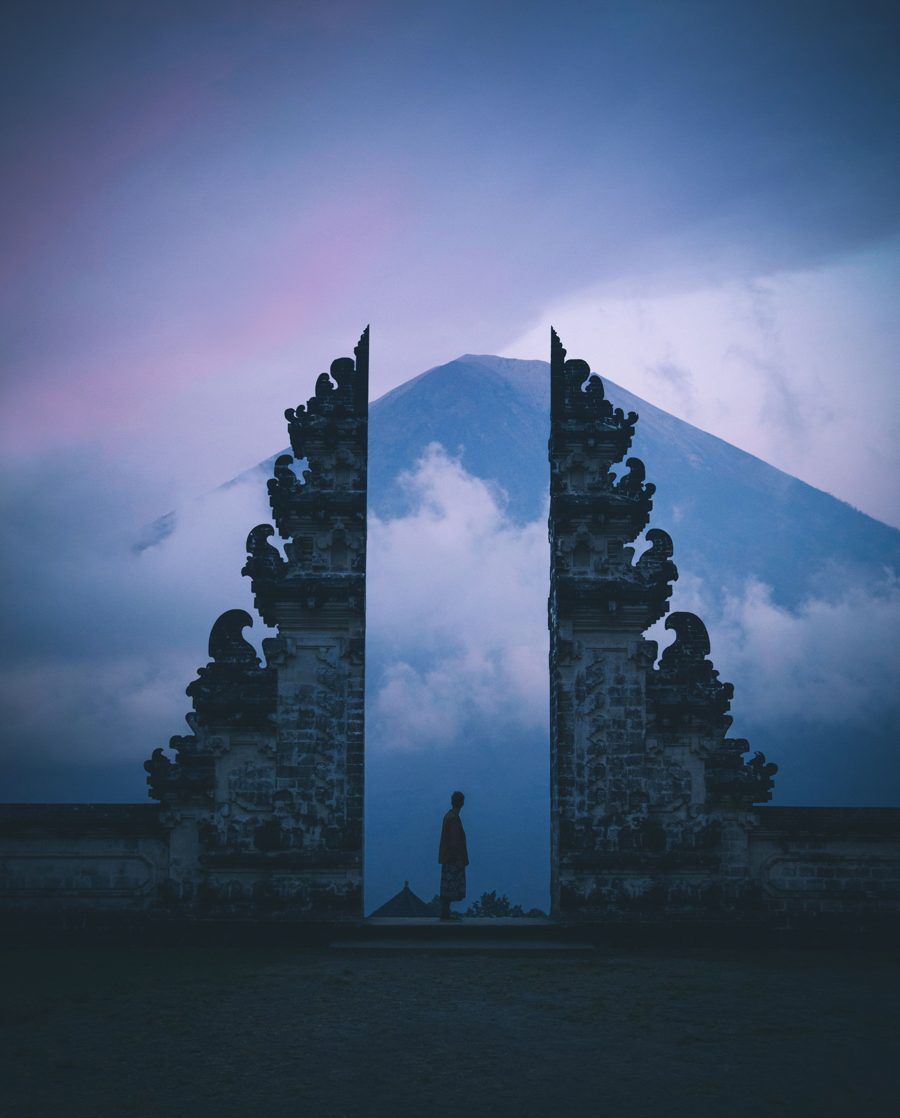 Lempuyang gate with Mount Agung, Bali